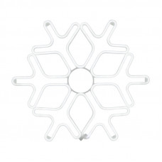 Фигура «Снежинка» из гибкого неона, 60х60 см, цвет свечения белый NEON-NIGHT