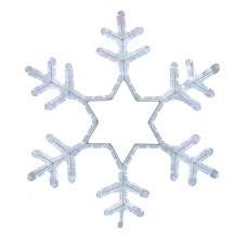 Фигура световая "Снежинка" цвет белый, без контр. размер 55*55см NEON-NIGHT